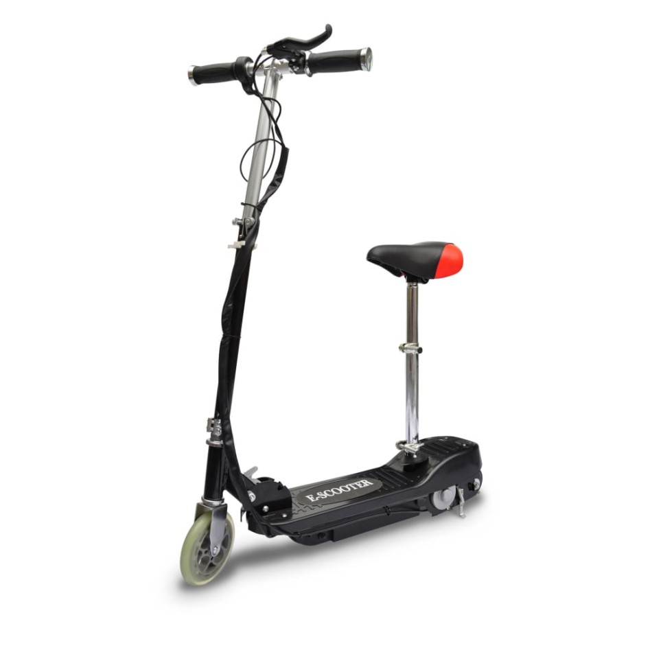 Patinete eléctrico con asiento negro 120