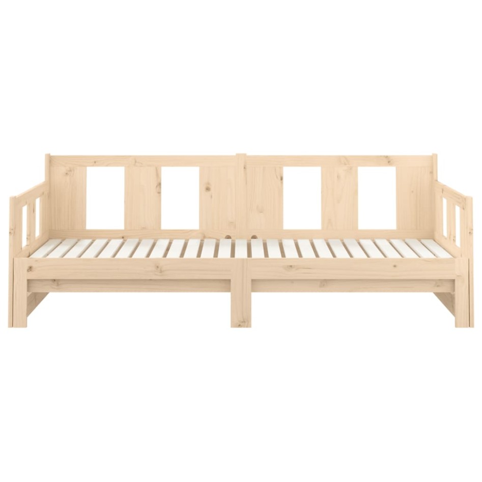 Sofá cama extraíble madera maciza de pino 2x(80x200)
