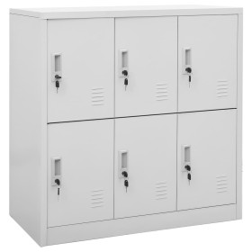 Armario taquilla de acero gris claro 90x45x92,5