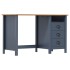 Escritorio Hill con 3 cajones madera de pino gris 120x50x74