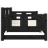 Sofá cama extraíble madera maciza de pino negro 2x(80x200)