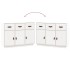 Aparador madera maciza de pino blanco 100x40x75