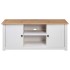 Mueble para TV madera de pino estilo Panamá blanco 120x40x50
