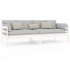 Sofá cama madera maciza de pino blanco 80x200