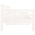 Sofá cama madera maciza de pino blanco 80x200