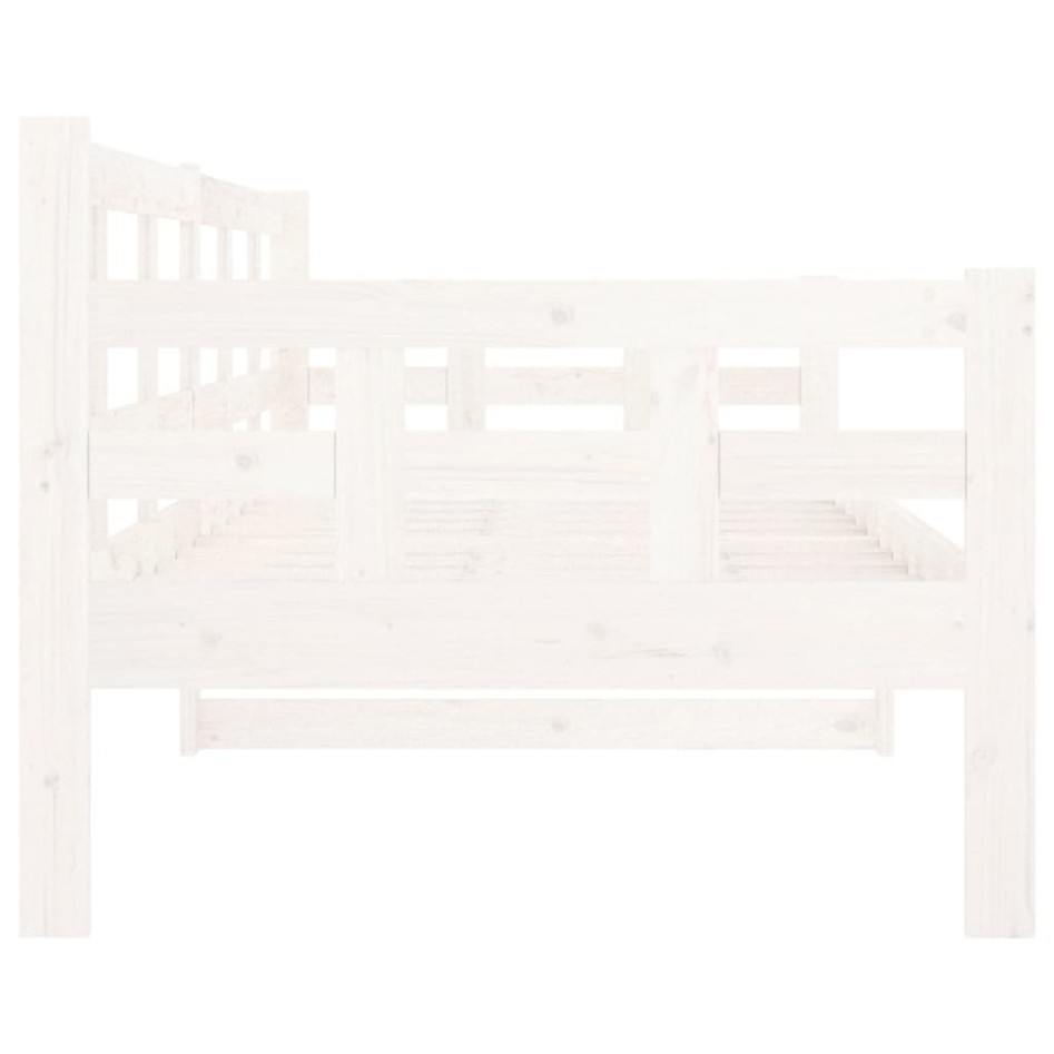 Sofá cama madera maciza de pino blanco 80x200