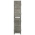 Biombo de 5 paneles de madera maciza gris 179x166