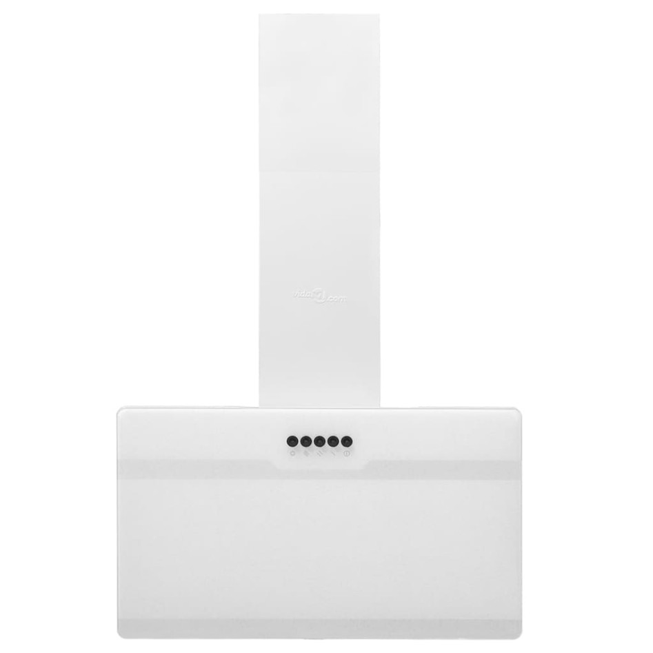 Campana extractora pared acero y vidrio templado blanco 60