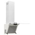 Campana extractora pared acero y vidrio templado blanco 60