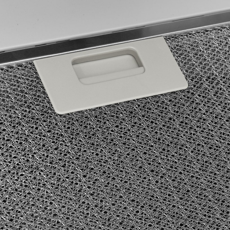 Campana extractora pared acero y vidrio templado blanco 60