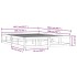 Estructura de cama de madera maciza 160x200