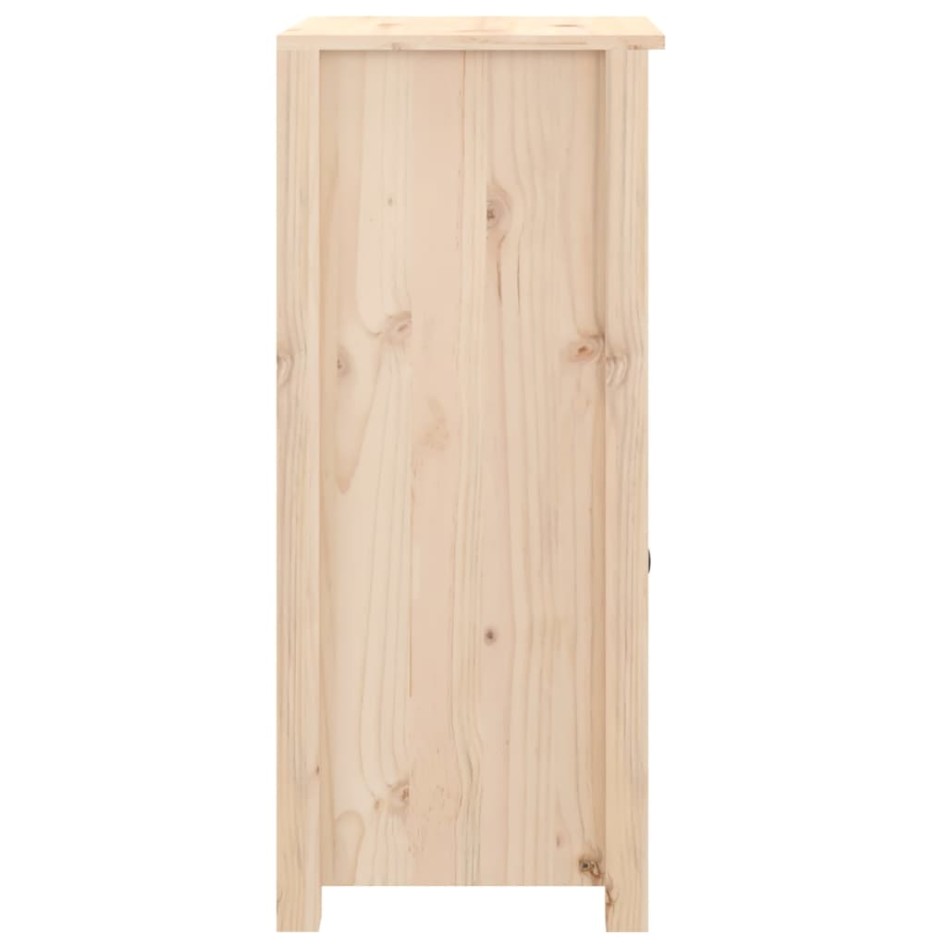 Aparadores 2 uds madera maciza de pino 40x35x80