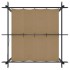 Cenador de jardín con techo retráctil gris taupe 3x3