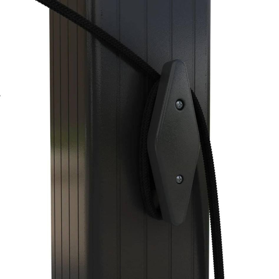 Cenador de jardín con techo retráctil gris taupe 3x3