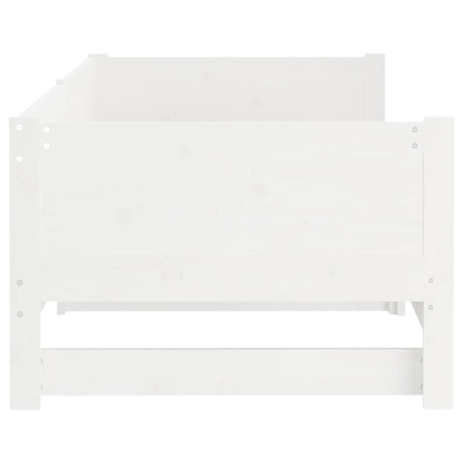 Sofá cama extraíble madera maciza de pino blanco 2x(80x200)