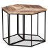 Mesa de centro de madera maciza de mango 56x48x40