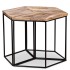 Mesa de centro de madera maciza de mango 56x48x40