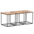 Mesa de centro de madera maciza de mango 56x48x40