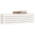 Caja de almacenaje madera maciza de pino blanco 109x36,5x33