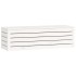 Caja de almacenaje madera maciza de pino blanco 109x36,5x33