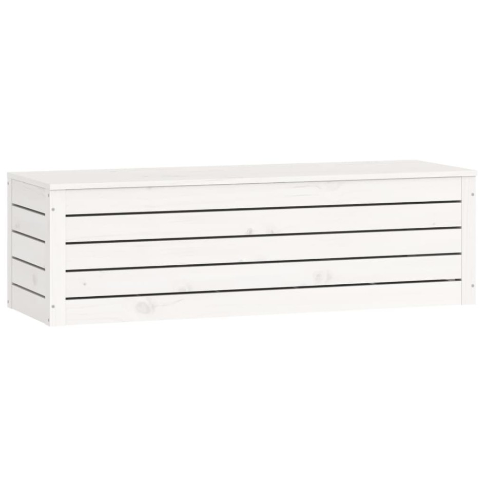 Caja de almacenaje madera maciza de pino blanco 109x36,5x33