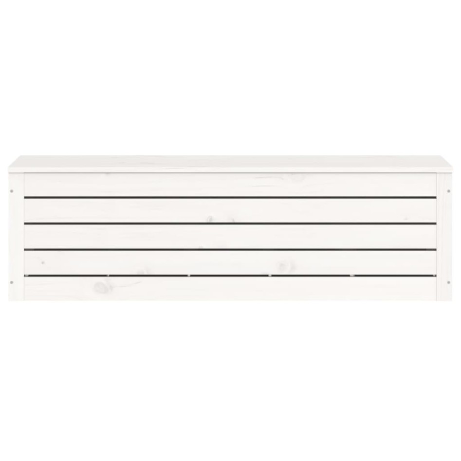 Caja de almacenaje madera maciza de pino blanco 109x36,5x33