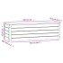 Caja de almacenaje madera maciza de pino blanco 109x36,5x33