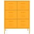 Armario almacenamiento acero amarillo mostaza 80x35x101,5