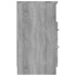 Mesitas de noche 2 uds madera contrachapada gris