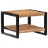 Mesa de centro de madera maciza de acacia 60x60x40