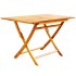 Set comedor de jardín plegable 5 piezas madera maciza de
