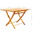 Set comedor de jardín plegable 5 piezas madera maciza de