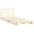 Estructura de cama de palés madera maciza de pino 120x200