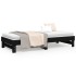 Sofá cama extraíble madera maciza de pino negro 2x(90x200)