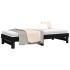 Sofá cama extraíble madera maciza de pino negro 2x(90x200)