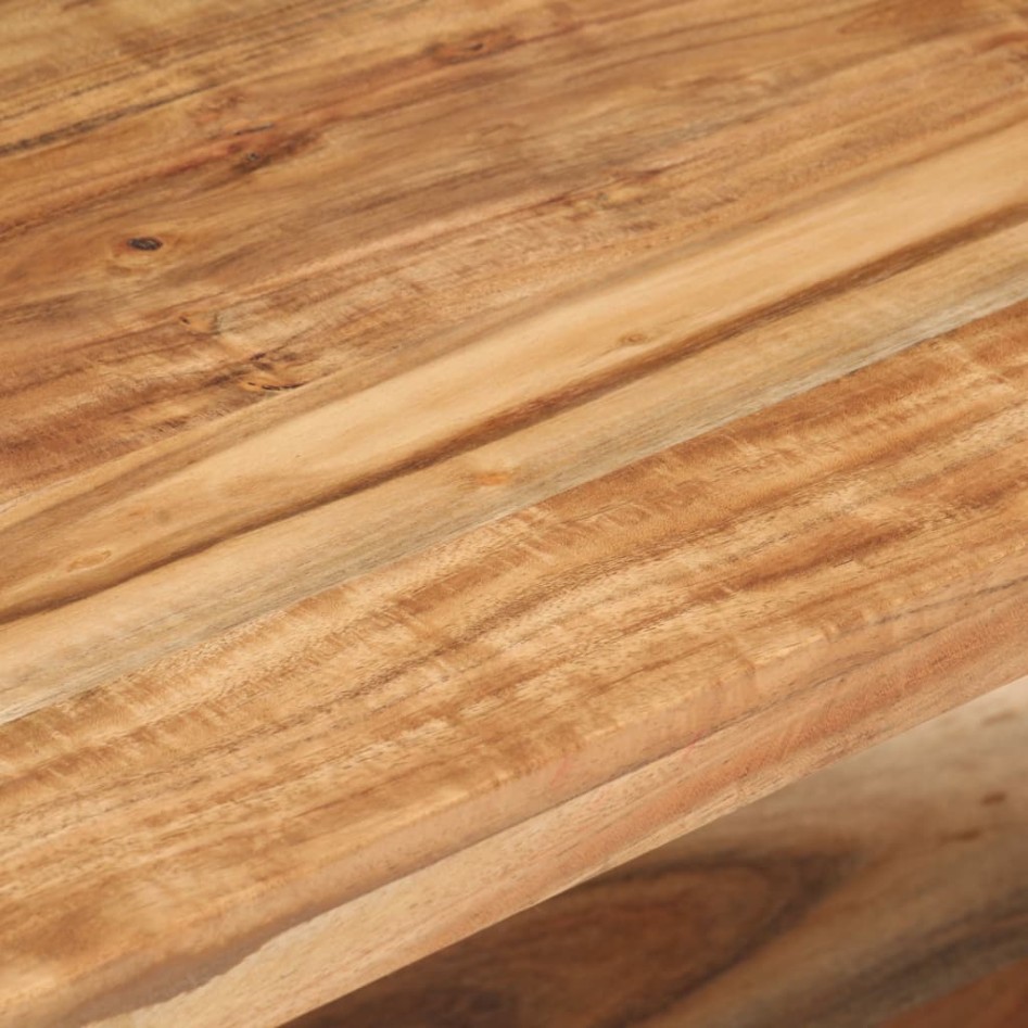 Mueble para TV de madera maciza de acacia 90x40x40