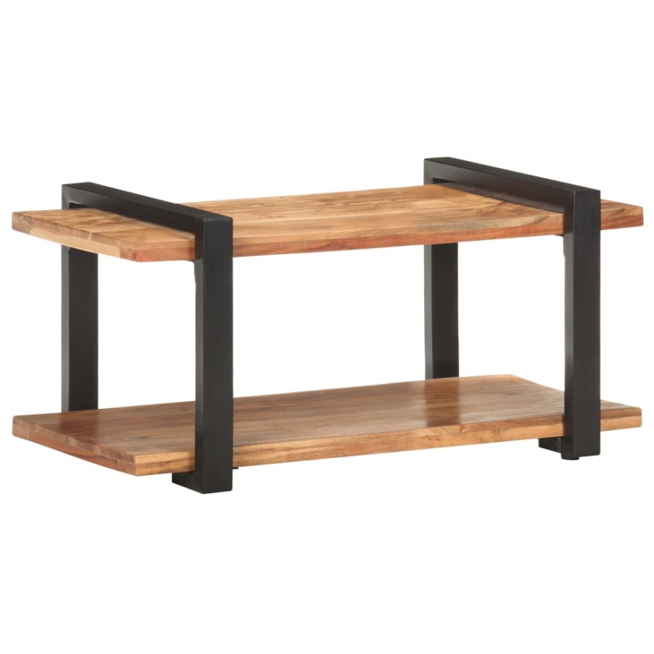 Mueble para TV de madera maciza de acacia 90x40x40