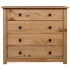 Armario auxiliar de madera de pino estilo Panamá 80x40x73