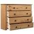 Armario auxiliar de madera de pino estilo Panamá 80x40x73