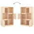 Aparador alto de madera maciza de pino 74x35x117