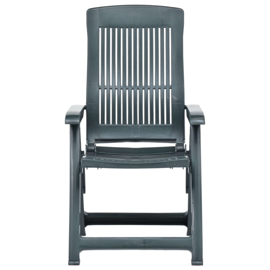 Sillas de jardín reclinables 2 unidades plástico