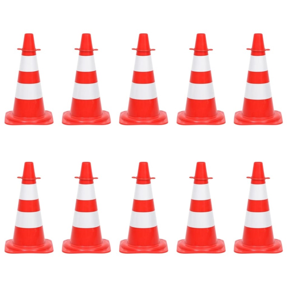 Juego de conos con cadena 10 m rojo y