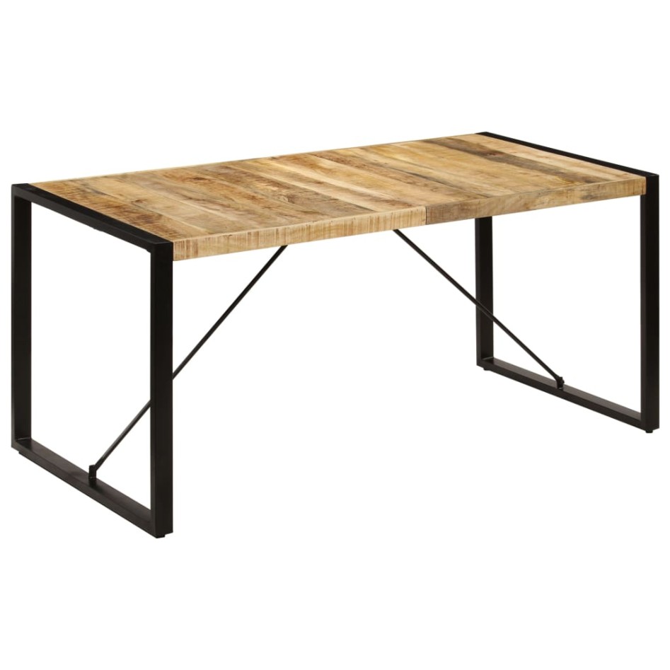 Mesa de comedor 160x80x75 cm madera maciza de