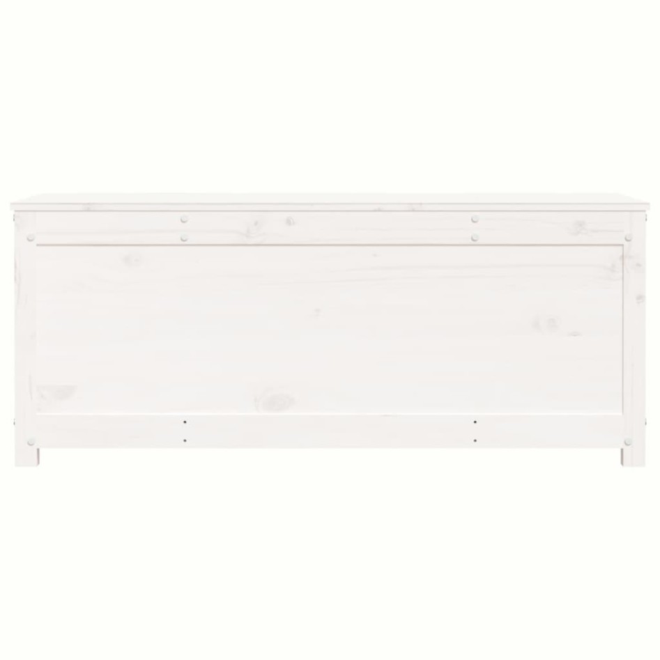 Caja de almacenaje madera maciza de pino blanco 110x50x45,5