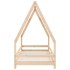 Estructura de cama para niños madera maciza de pino 90x200