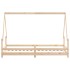 Estructura de cama para niños madera maciza de pino 90x200