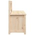 Banco de madera maciza de pino 110x41x76,5