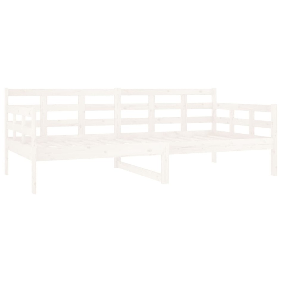 Sofá cama madera maciza de pino blanco 90x190