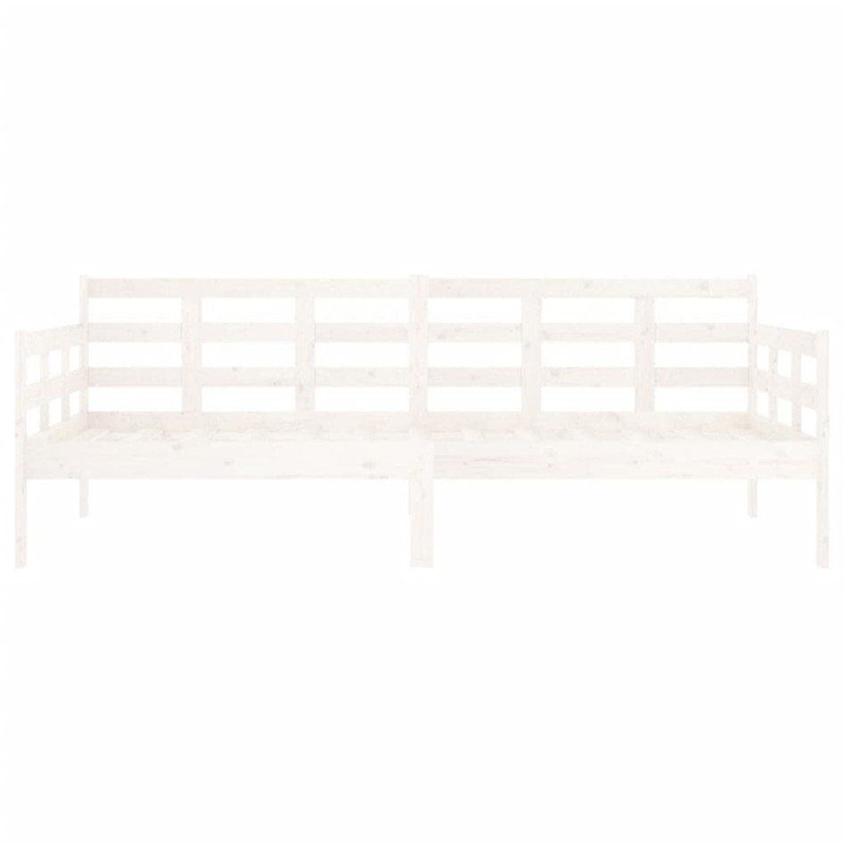 Sofá cama madera maciza de pino blanco 90x190