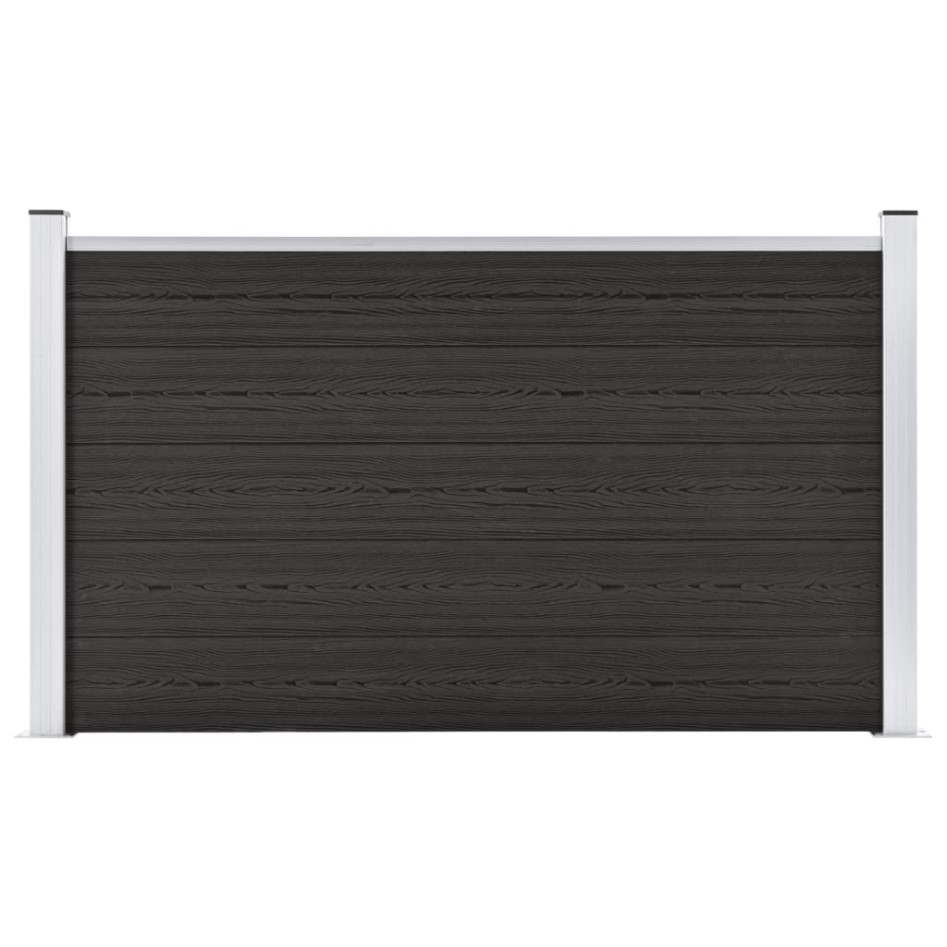 Valla de jardín de WPC gris 180x105
